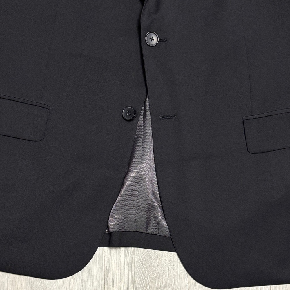 🔥BUNDLESALE Men’s 46S Kenneth Cole Awearness Slim Fit Elegant Wool Black Blazer - Picture 3 of 10